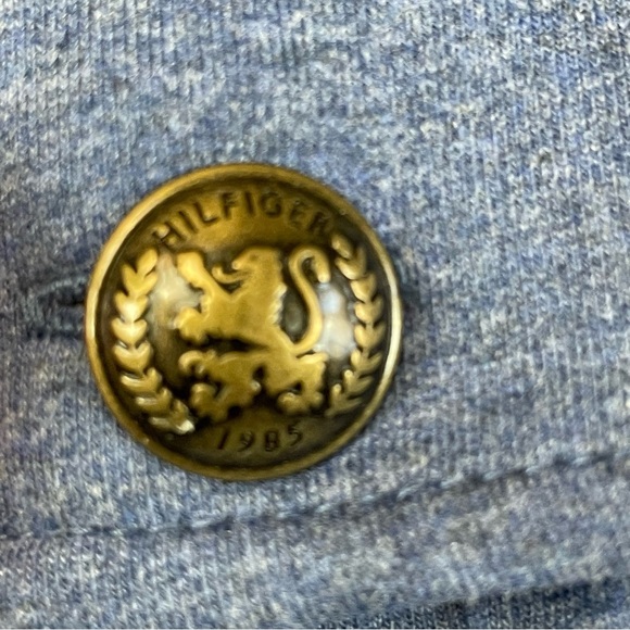 Tommy Hilfiger Womens Casual Military Band Jacket Sky Capt Navy Blue Small - Picture 11 of 12